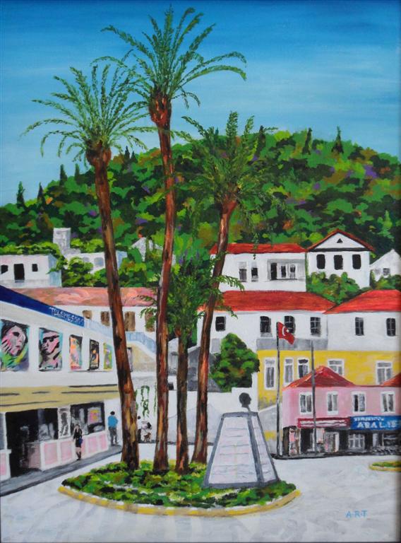 Fethiye Palm Island
24" x 18", Acrylic on canvas